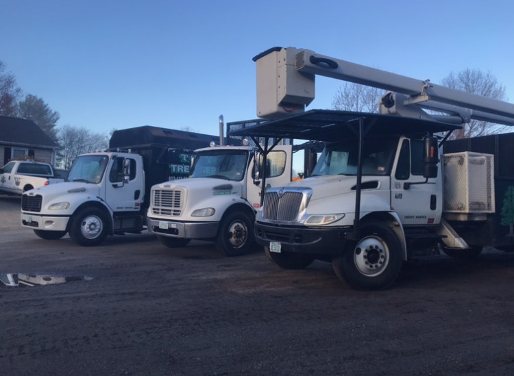 Truck fleet - Tip Top Tree Service - Hudson, NH - Complete tree care company in New Hampshire and Massachusetts